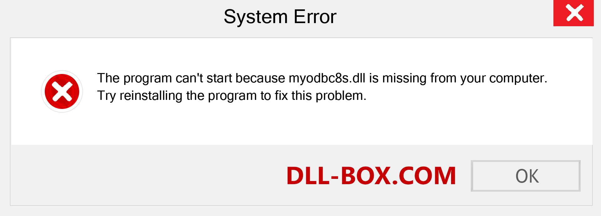  myodbc8s.dll file is missing?. Download for Windows 7, 8, 10 - Fix  myodbc8s dll Missing Error on Windows, photos, images